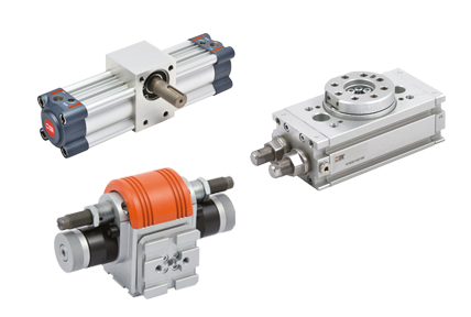 Actionneurs rotatifs robustes avec gros couples disponibles (jusqu’à 120 Nm)  Diamètre de 12 à 100 mm