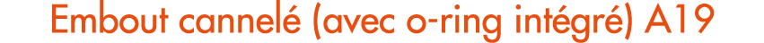 Embout cannel (avec o ring int gr ) A19